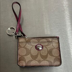 Coach Peyton signature ID wristlet coin purse (COACH F50795)